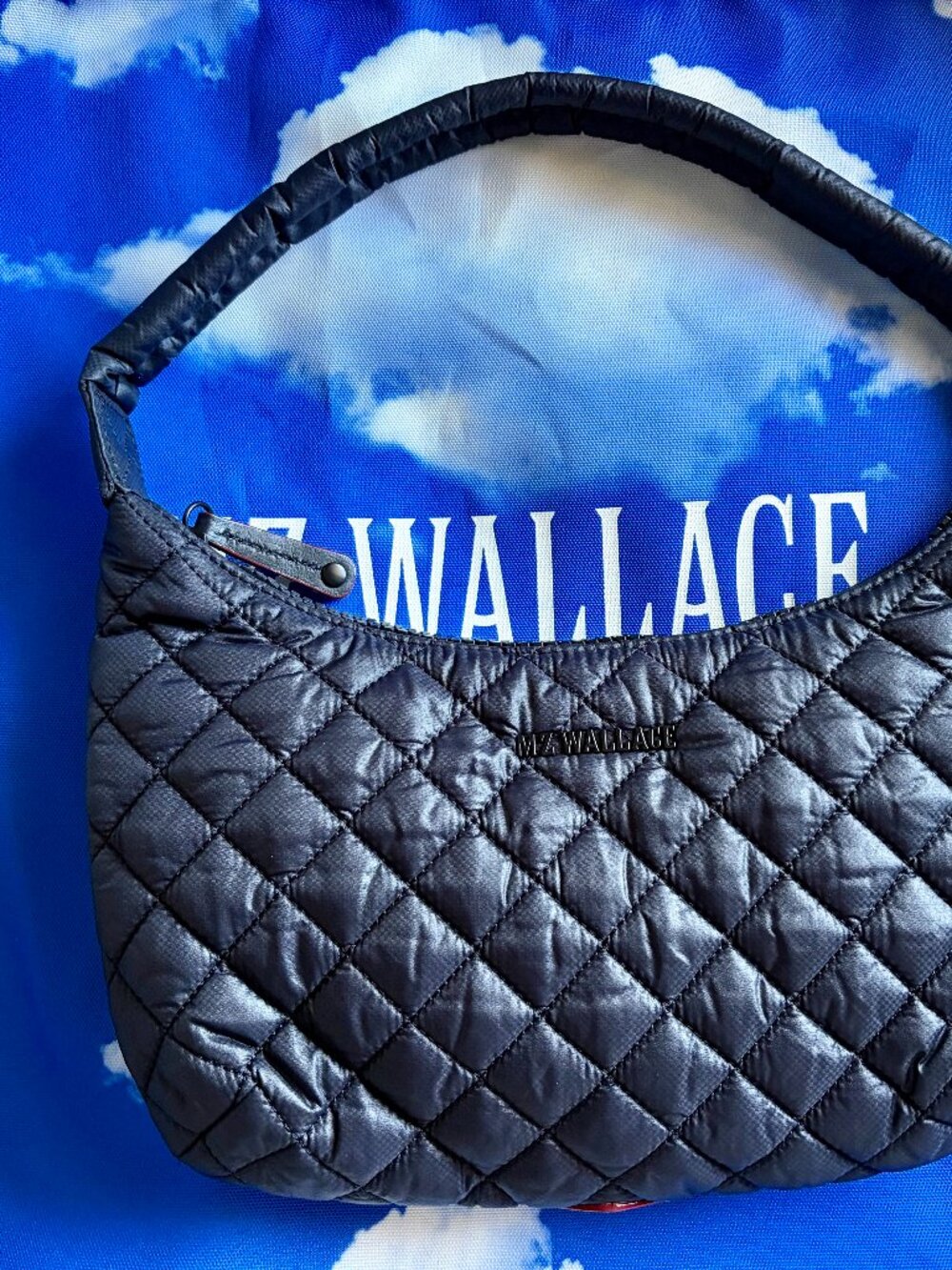 MZ Wallace Black Quilted Hobo Bag VGUC